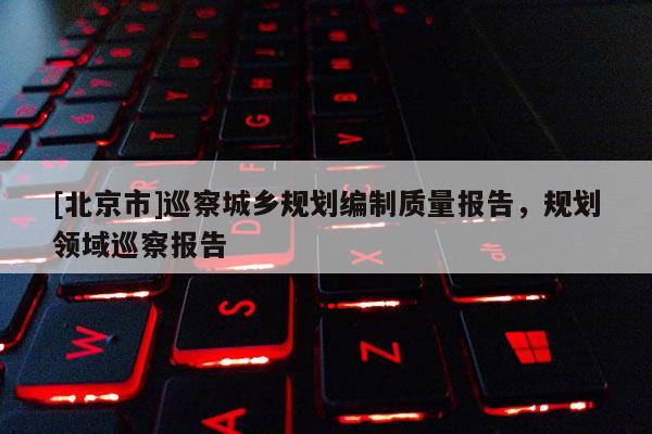 [北京市]巡察城鄉(xiāng)規(guī)劃編制質(zhì)量報告，規(guī)劃領(lǐng)域巡察報告