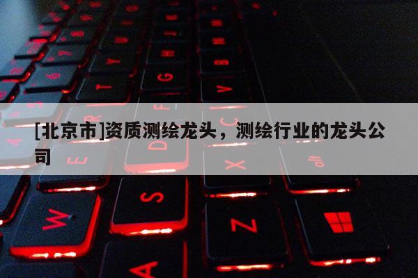 [北京市]資質(zhì)測(cè)繪龍頭，測(cè)繪行業(yè)的龍頭公司