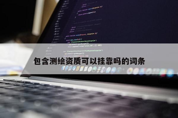 包含測(cè)繪資質(zhì)可以掛靠嗎的詞條